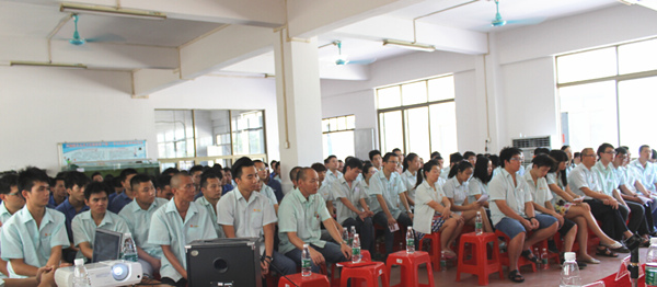 2015年8月25，興順公司管理升級誓師大會召開